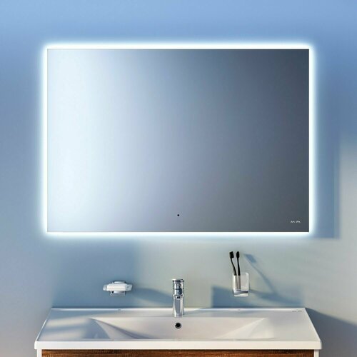 Зеркало для ванной AM.PM X-Joy M85MOX11001S 100 см, LED-подсветка по периметру, бесконтактный ИК-сенсор, функция диммирования, еврокромка,
