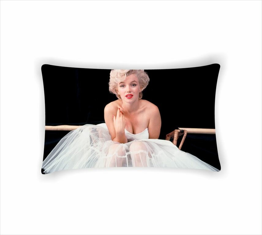 Подушка горизонтальная Мэрилин Монро, Marilyn Monroe №4, С одной стороны