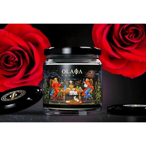 Ароматическая свеча мини в крафтовой коробке Олафа 