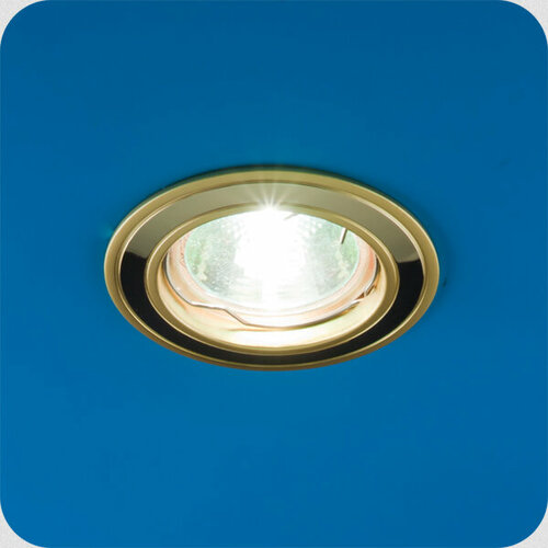 Italmac Nika 51 0 22 Светильник встраиваемый MR16 1x50W GU5.3 никель/золото/никель