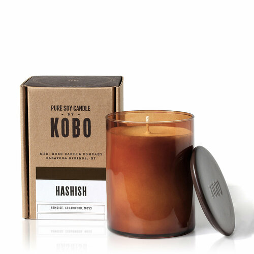 HASHISH Большая свеча в стекле, KOBO Candles