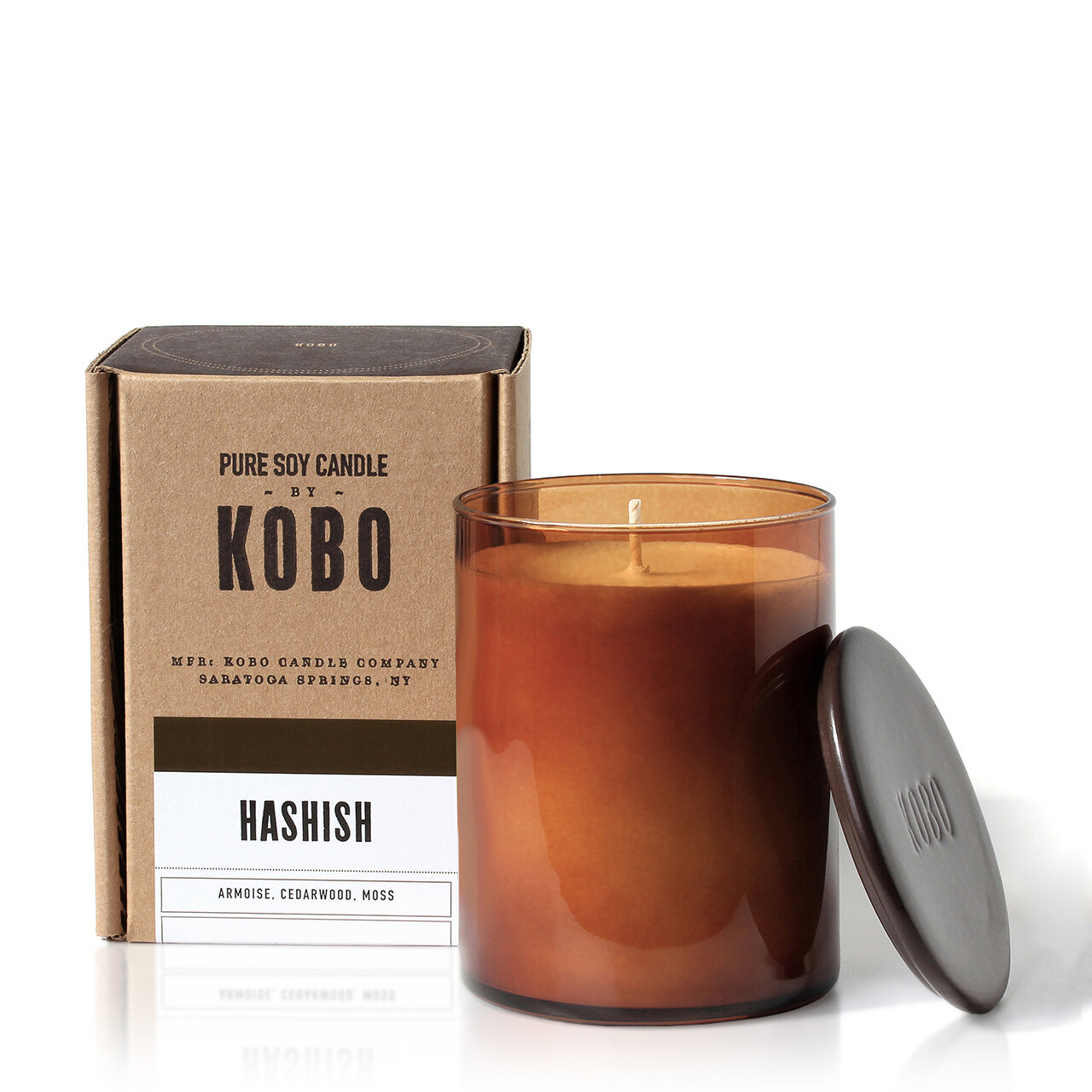 HASHISH Большая свеча в стекле, KOBO Candles