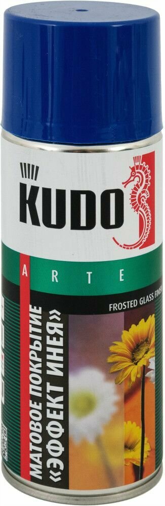 фото Покрытие аэрозольное Kudo для стекла цвет голубой 0.52 л