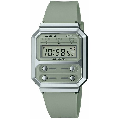 Наручные часы CASIO Vintage A100WEF-8A, белый, серебряный