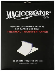 Трансферная бумага Magic Creator 20шт, универсальная / для перевода эскиза татуировки, ручной и принтер