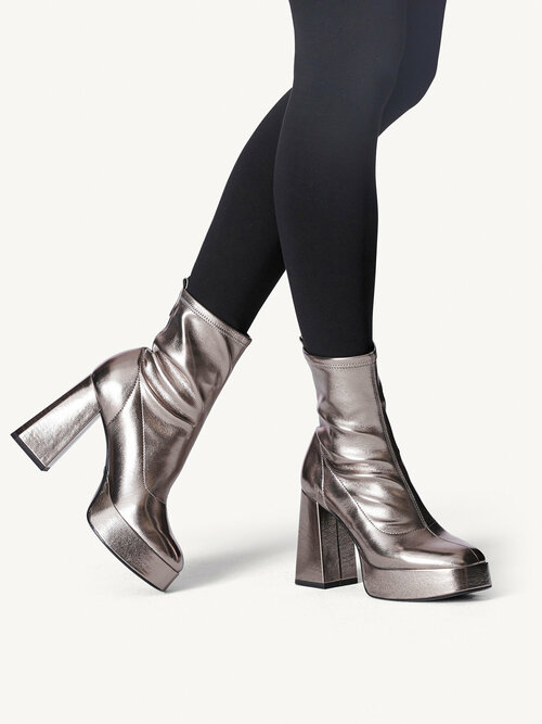Ботинки Tamaris, размер 39, серебряный