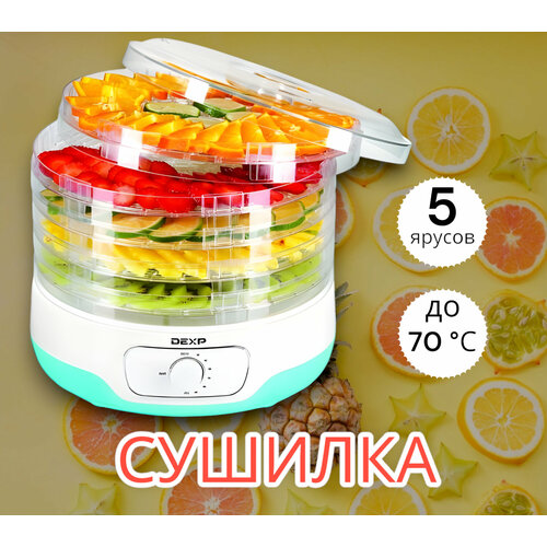 Сушилка для овощей и фруктов DEXP FD-1250P 530000₽