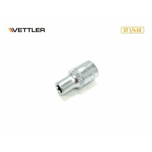 vettler переходник 1 4fх1 4f для бит vettler VETTLER Головка TORX 1/4DR E6 VETTLER