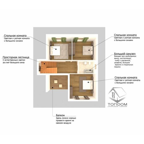 Проект «топдом 2.9» 144 м²