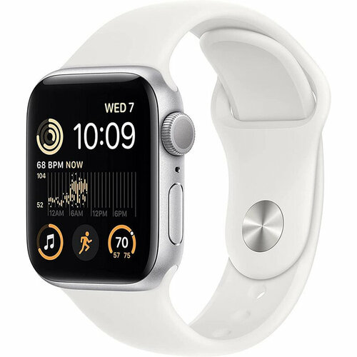 Умные часы APPLE Watch SE GPS 40mm Silver Aluminium Case with Sport Band MNL93LLA 2898500₽