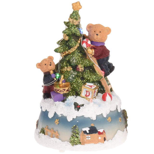 Koopman Светящаяся композиция Медвежье Рождество 16*11 см ACK100010