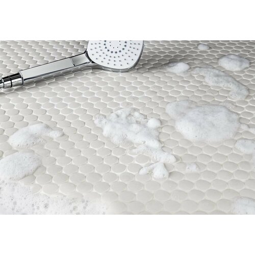 Мозаика керамическая для пола чип 19 Penny Round Antislip White Starmosaic 315х309/6, упаковка 20 листов / 1.95 кв. м