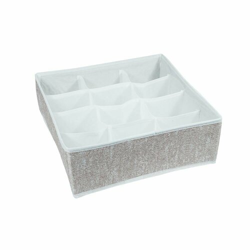 Органайзер для хранения без крышки 12 секций серый меланж 323212 см 413₽