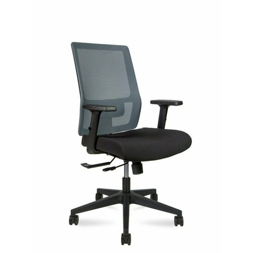 Кресло офисное Techo LB/серая сетка/черная ткань/черный пластик