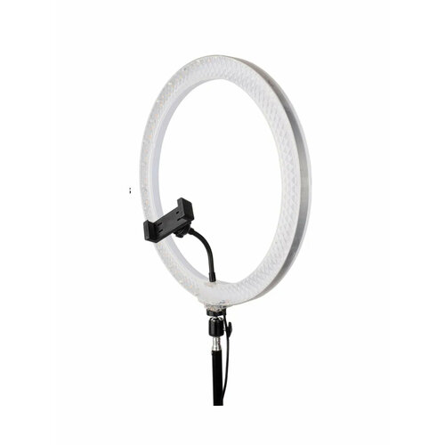 Кольцевая двухсторонняя LED-лампа 36 см RGB Кристалл zKissfashion с напольным штативом с держателем для телефонаселфи пульт Модель 123259 366600₽