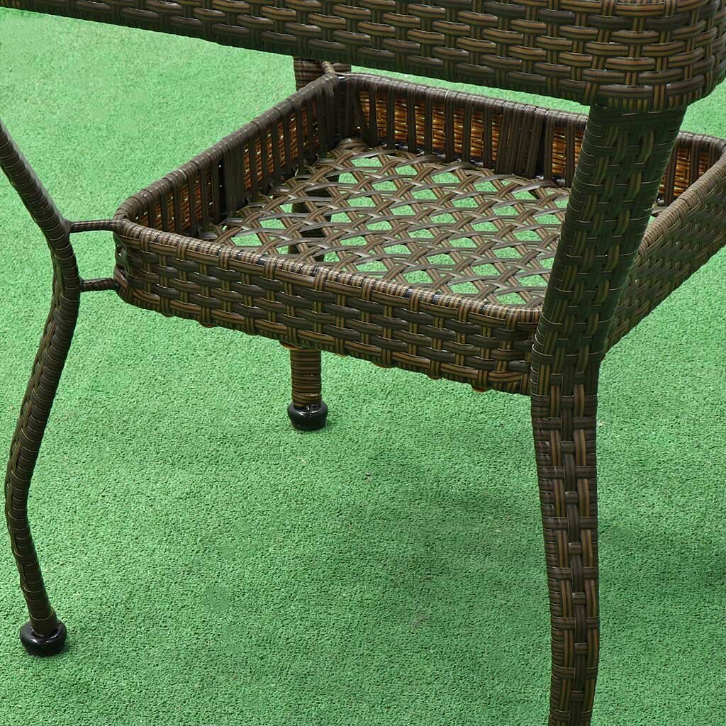 Мебель садовая Кения, стол, 60х60х58 см, 2 кресла, T2023-3291 - фотография № 5