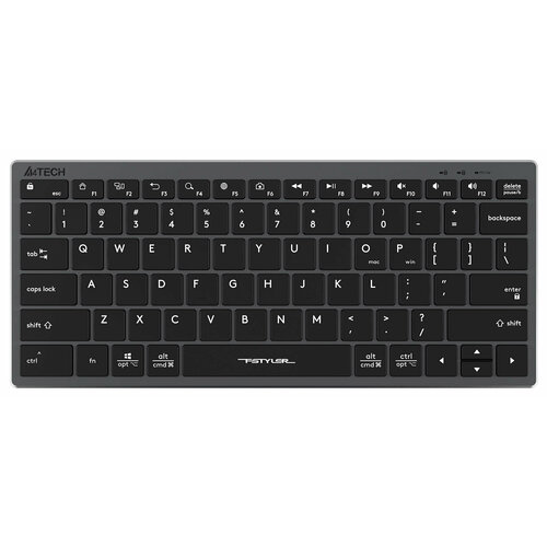 Клавиатура A4Tech Fstyler FX51 серый USB slim Multimedia 293400₽