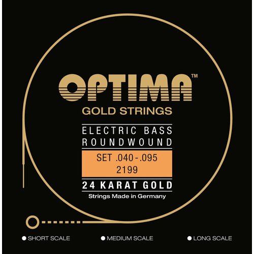 Струны для бас-гитары Optima Bass Guitar 24K Gold 2199. L 40-95