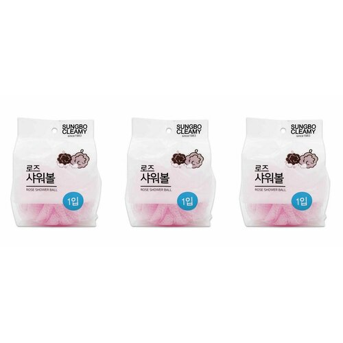 SC Мочалка-розочка из полиэтиленовой сетки 