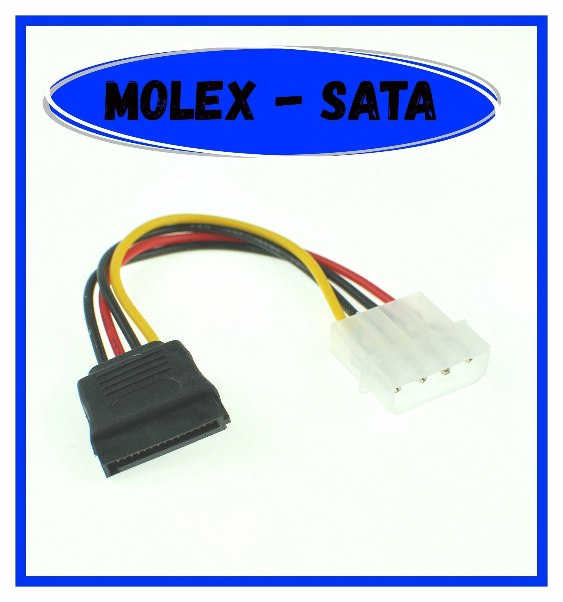 Кабель питания SATA Molex 4pin/1xSATA15pin