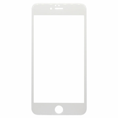 Защитное стекло для Apple iPhone 6 Plus (закалённое) (полное покрытие) (белое)