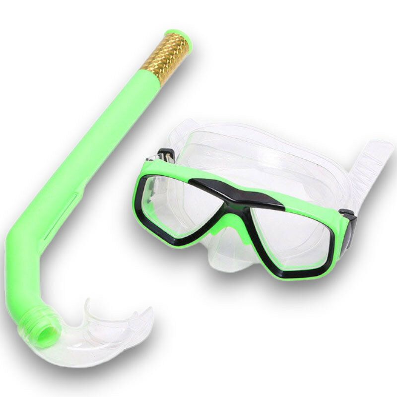 Набор для плавания детский E41218 маска+трубка (ПВХ) (зеленый)