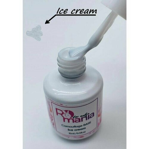 Камуфлирующая база ice cream для ногтей маникюра профессиональная для салона / RoMania
