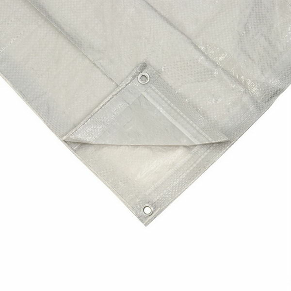 фото Тент защитный, 4 x 3 м, плотность 60 г/?2, люверсы шаг 1 м, тарпаулин, серый