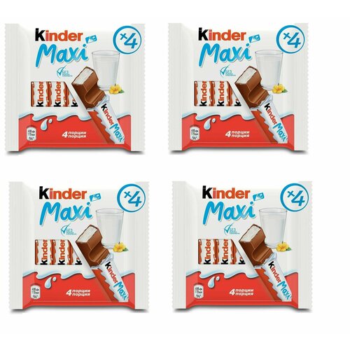 Шоколад Молочный Kinder Maxi 84 г 4 шт
