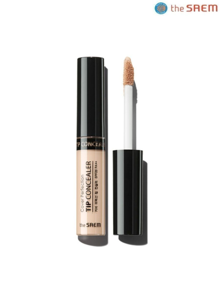 The Saem Консилер для маскировки недостатков кожи Cover Perfection Tip Concealer 1.25 Light Beige, 6,5 гр.