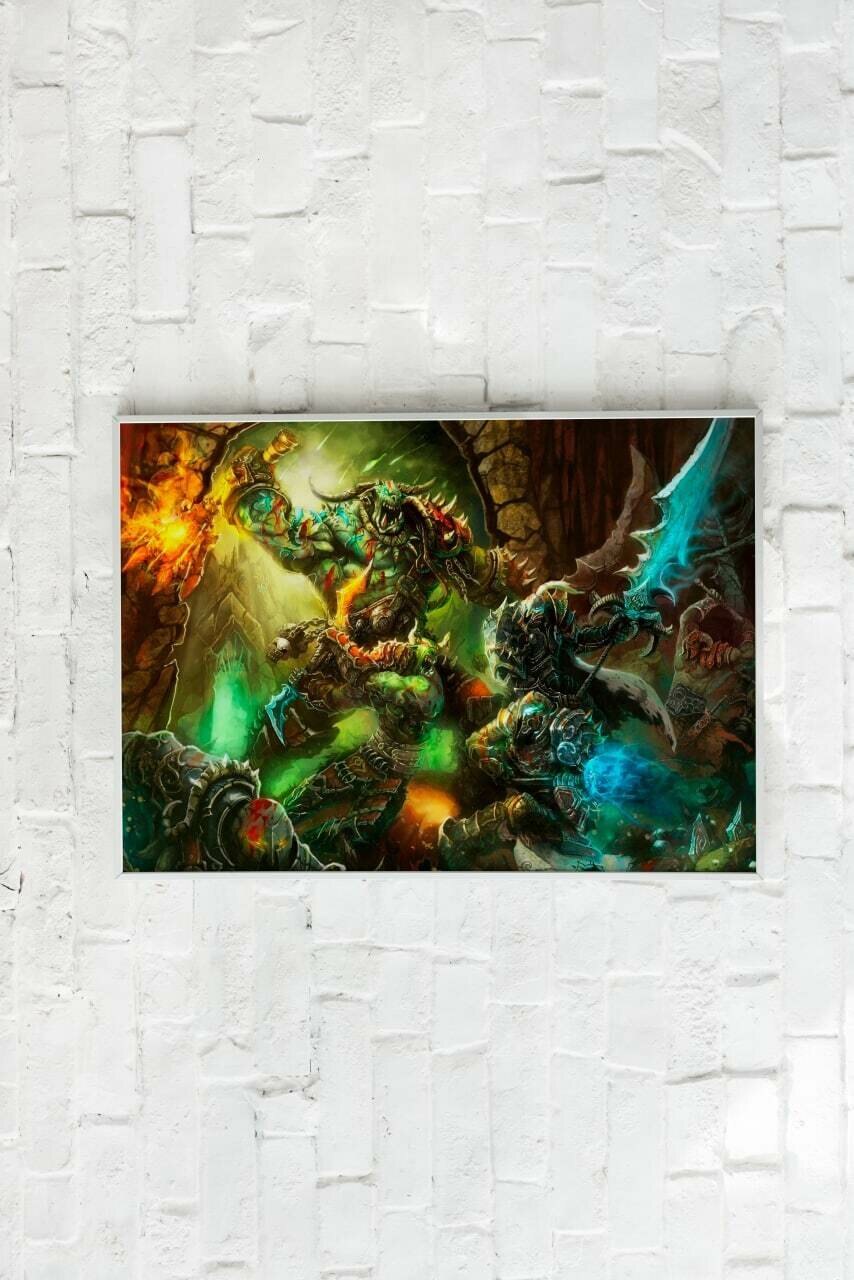 Плакат без рамы Ворлд Варкрафт/World of Warcraft/ Плакат на стену 21х30 см / Постер формата А4