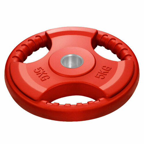 фото Диск обрезиненный с 3-мя хватами voitto 5 кг, цветной (d26) new