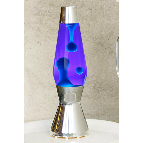 Лава-лампа Mathmos Astro Бирюзовая/Фиолетовая Silver (Воск)