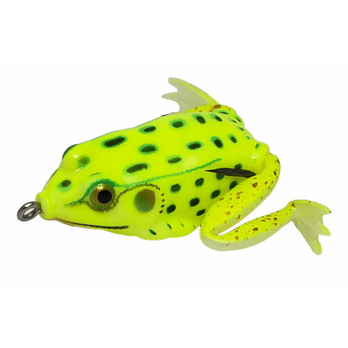 Мягкая приманка LureMax Лягушка Kicker Frog FR02, 5,5см сумка реалистичная синяя лягушка белый