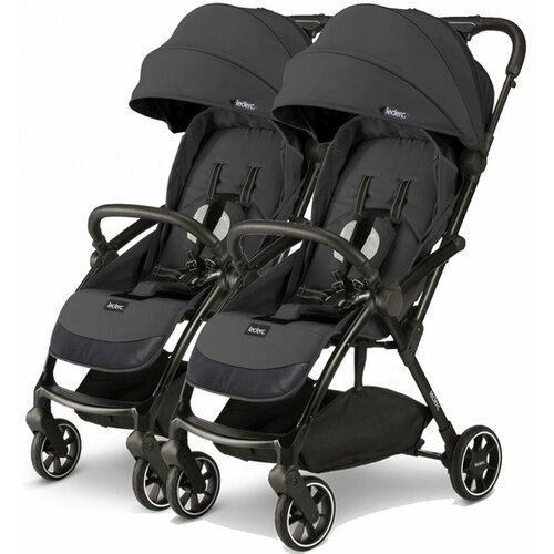 Leclerc Baby Прогулочная коляска для двойни Magic Fold Plus (Black)