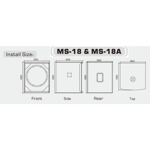 VOLTA MS-18 W Акустическая низкочастотная система профессиональная - сабвуфер Мощность RMS 700 Вт Цвет белый 3300000₽