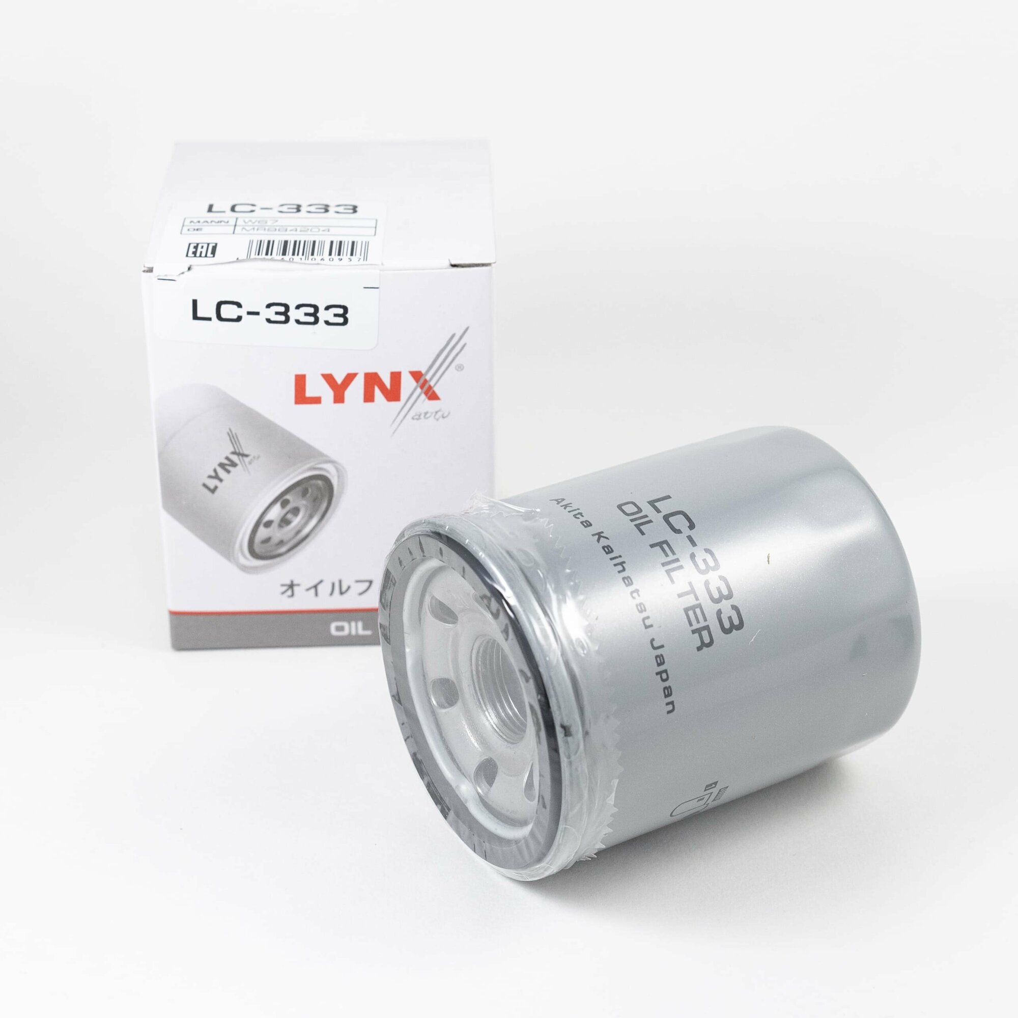 Фильтр масляный Mitsubishi Lancer 10 (1.5 4A91), Colt 6, LYNXauto LC-333 / MR984204