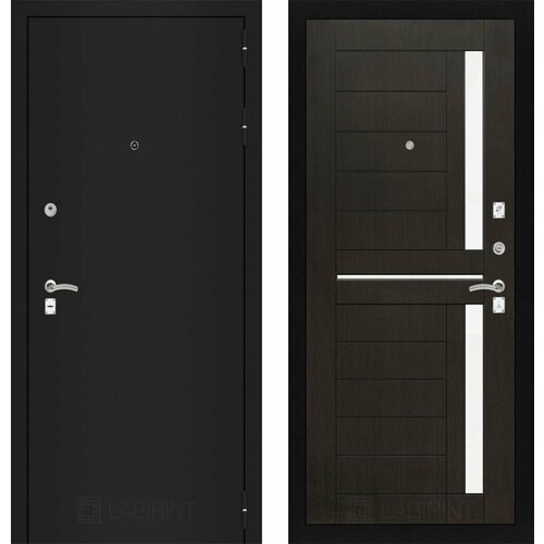 Входная дверь Labirint Classic Шагрень черная 02 Венге 960x2050, открывание правое входная дверь labirint classic шагрень черная 18 960x2050 открывание правое