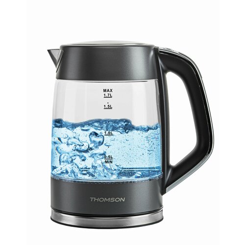 Электрочайник Thomson K20ES-2002 GLASS с подсветкой серый 2000Вт 17л 2380₽