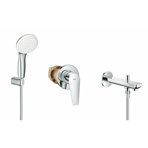 Набор для ванны Grohe BauEdge New BauContemporary, хром шланг для душа grohe relexa 28140000 хром 200 см