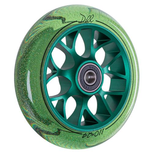 Колесо для трюкового самоката TechTeam X-Treme 110*24мм, Dill, green