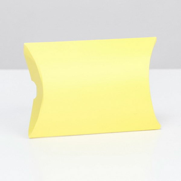 Коробка складная, подушка, жёлтая, 11 x 8 x 2 см, 10 шт.