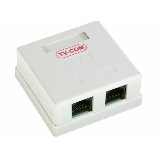 Розетка TV-COM Розетка RJ-45 (UTP) 5e кат. двойная