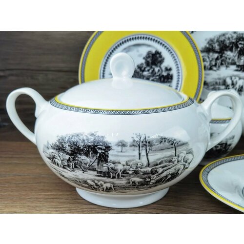 Супница с крышкой из коллекции кантри вилладж 27 литра фарфор Иран 3290₽