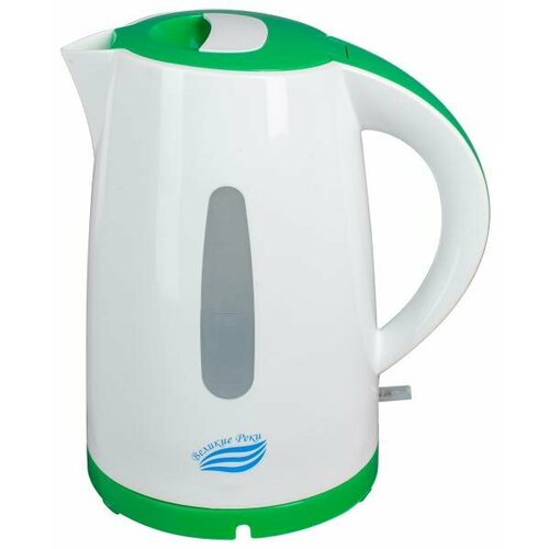 Чайник электрический Великие реки Томь-1 1850 Вт белый зелёный 17 л пластик 129600₽