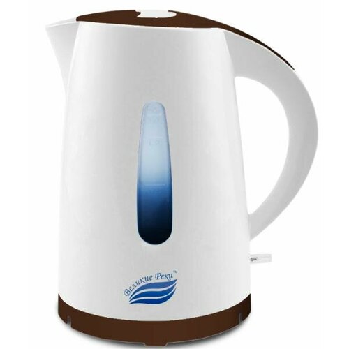 Чайник электрический Великие реки Томь-1 1850 Вт белый коричневый 17 л пластик 138000₽
