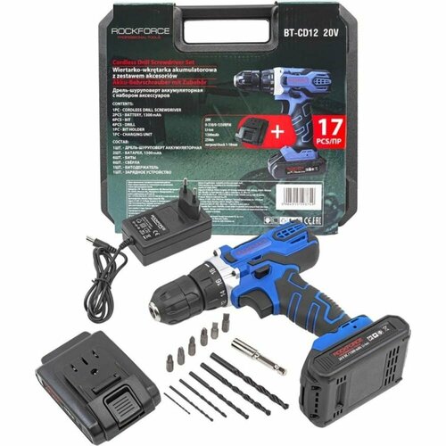 Шуруповерт Rockforce RF-BT-CD12 20V 8907₽