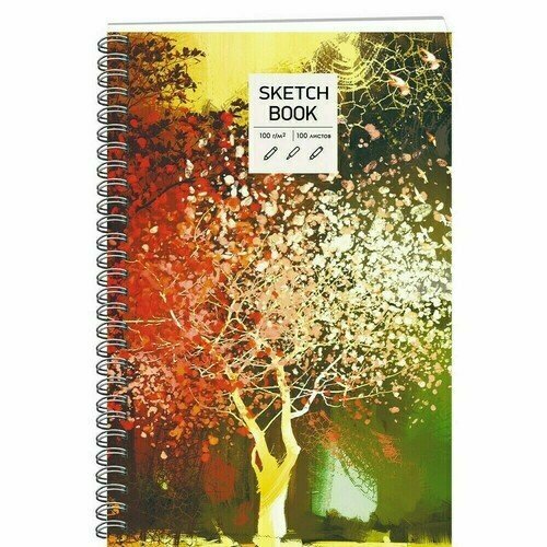 Скетчбук Paper Art Sketchbook Осень, 100 листов, нелинованный, А5