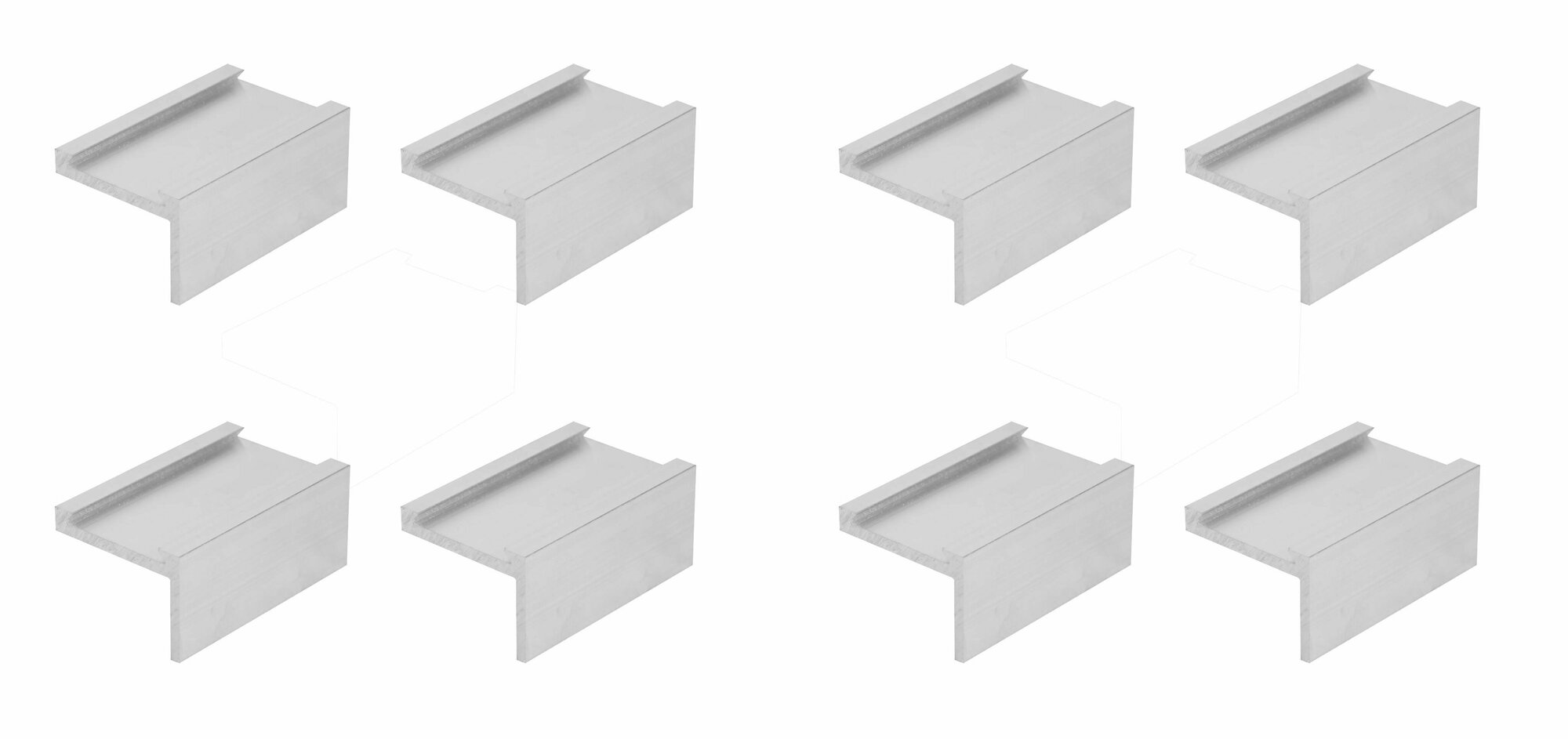 Монтажный уголок Armadillo (8 штук комплект) для верхней направляющей Comfort R