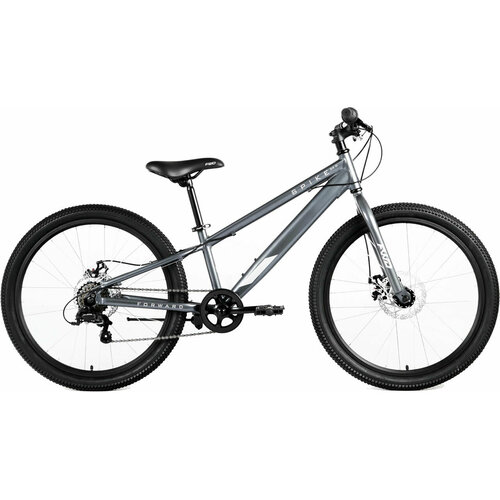 FORWARD Spike 24 D 2023 серый/серебр. forward подростковый велосипед twister 1 0 24 7 ск рост 12 2023 зеленый фиолетовый rb3f47151xgnxvt